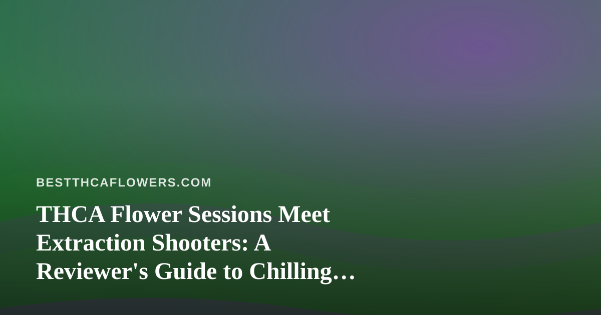 THCA Flower Sessions Meet Extraction Shooters: A Reviewer’s Guide to Chilling with Arc Raiders and Wardogs Streams