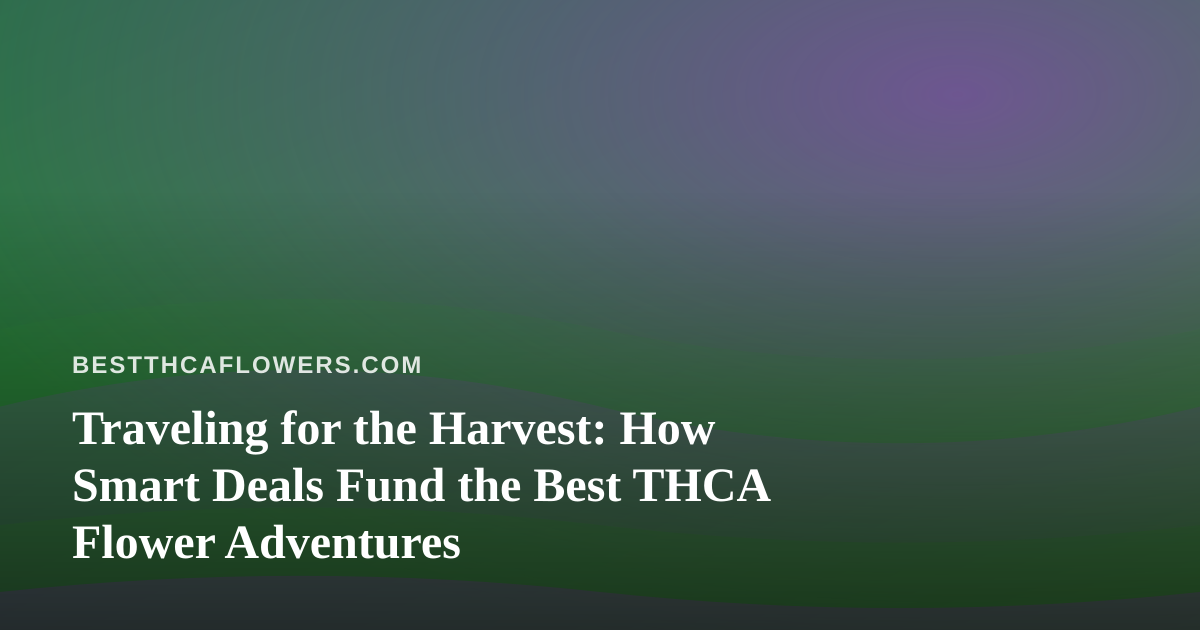 Traveling for the Harvest: How Smart Deals Fund the Best THCA Flower Adventures