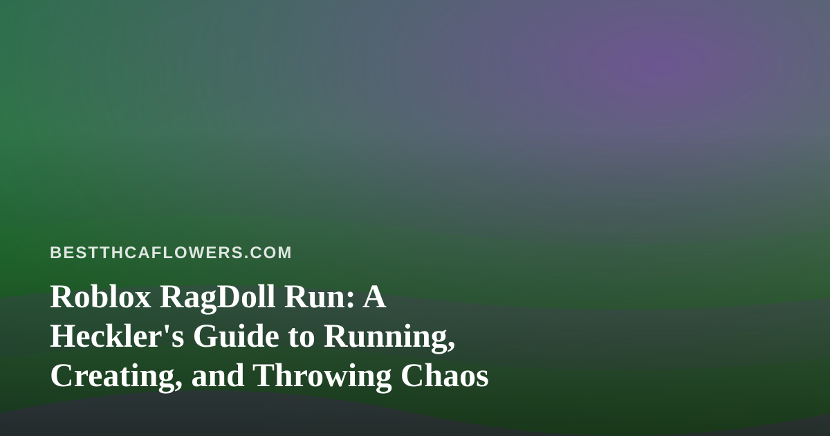 Roblox RagDoll Run: A Heckler’s Guide to Running, Creating, and Throwing Chaos